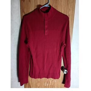 Express Ribbed Quarter Snap Sweater Cotton Pullover Casual Mens Layering